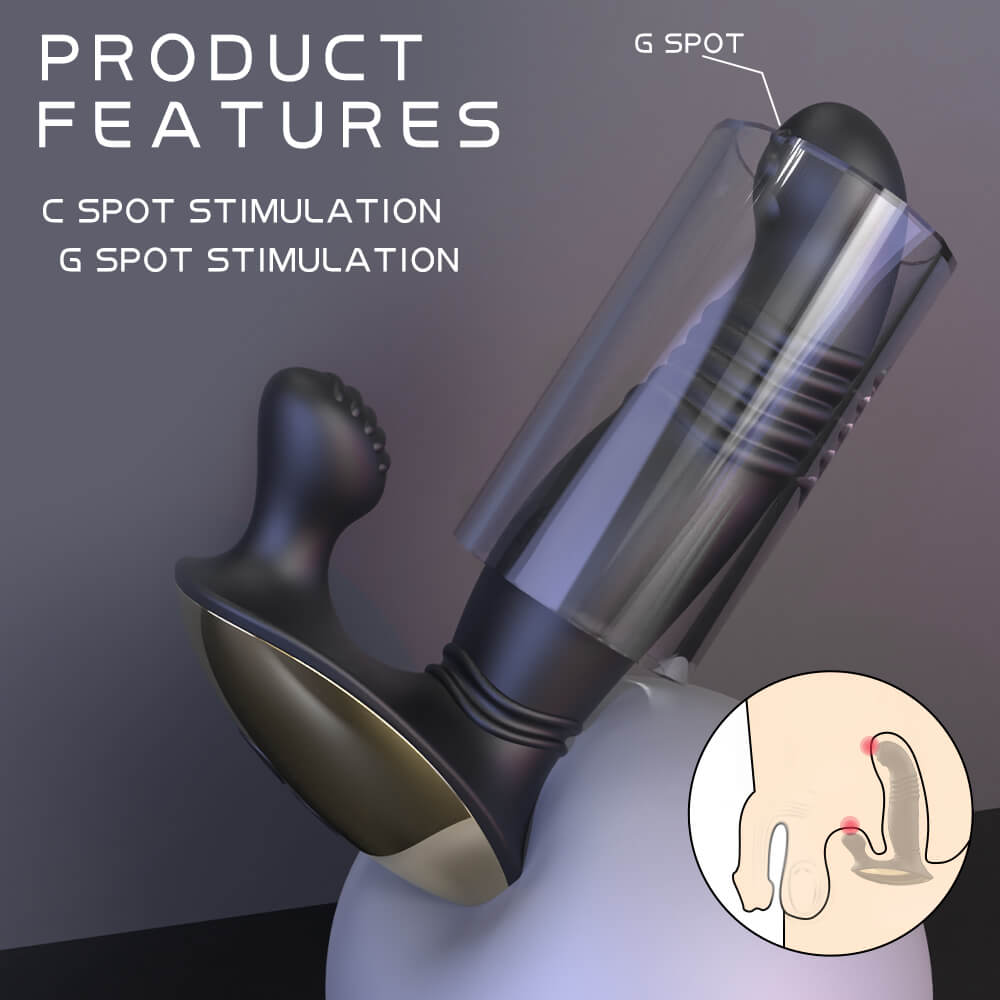 Estimulador Prostático con Movimiento Vertical y Control Remoto ✦ Bajo pedido