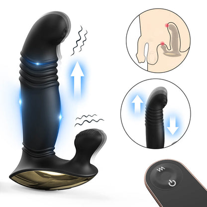 Estimulador Prostático con Movimiento Vertical y Control Remoto ✦ Bajo pedido
