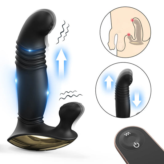Estimulador Prostático con Movimiento Vertical y Control Remoto ✦ Bajo pedido