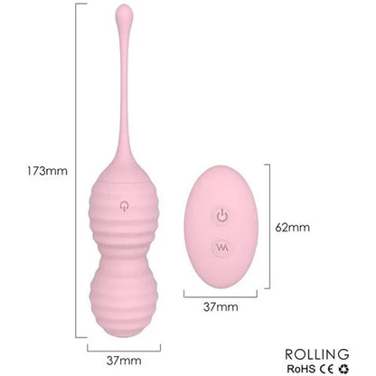 Rolling - Huevo Kegel Vibrador con Control Remoto, 9 Modos de Vibración (3 Colores) ✦ Bajo pedido