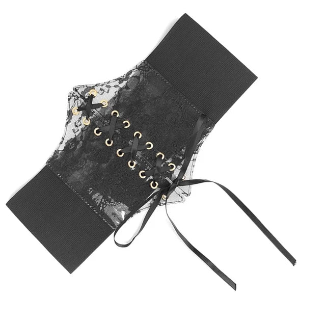 Corset Tipo Encaje (Unitalla Ajustable Elástico) ✦ Bajo pedido