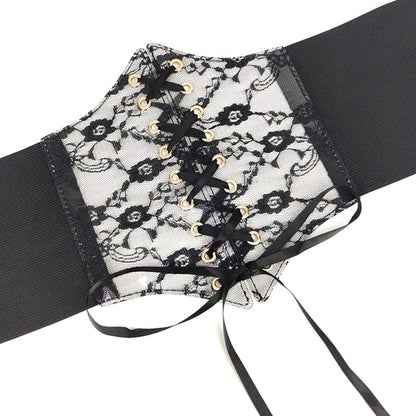 Corset Tipo Encaje (Unitalla Ajustable Elástico) ✦ Bajo pedido