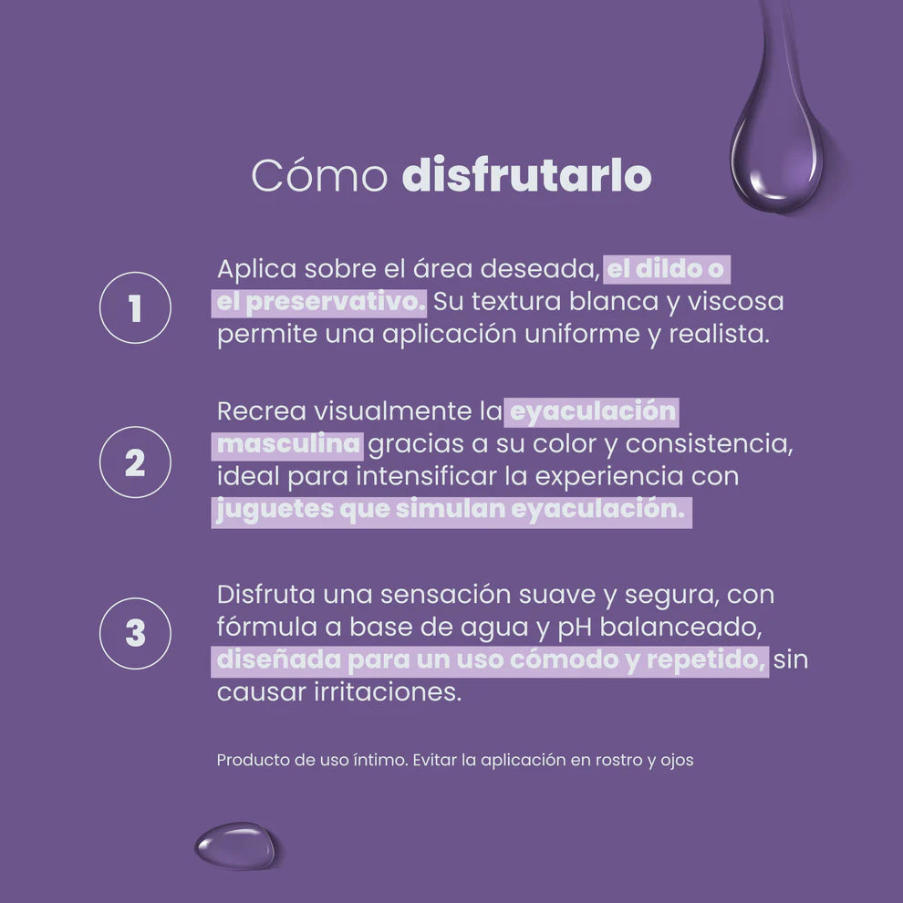 Lubricante Milk Webcam Semen Artificial - Sen Íntimo (250ml) ✦ Bajo pedido