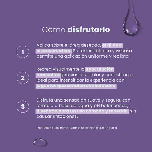 Lubricante Milk Webcam Semen Artificial - Sen Íntimo (250ml) ✦ Bajo pedido