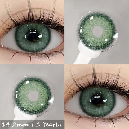Lentes de Contacto con Agrandamiento de Ojos (14.2mm) Verde Semporna Green - Eyeshare Vision