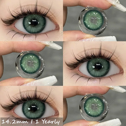 Lentes de Contacto con Agrandamiento de Ojos (14.2mm) Verde Semporna Green - Eyeshare Vision