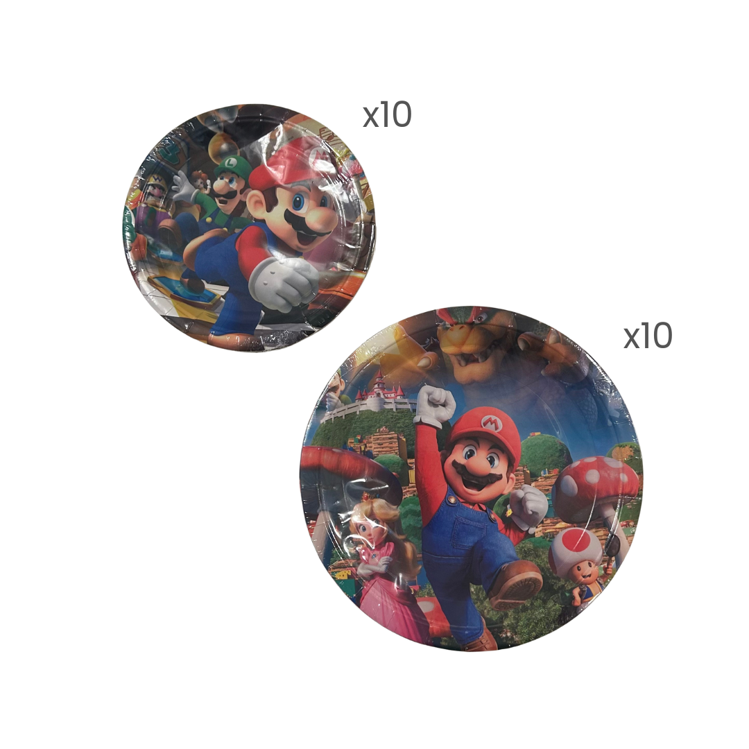 Set de Decoración para Fiesta – Mario Bros (+50pcs)