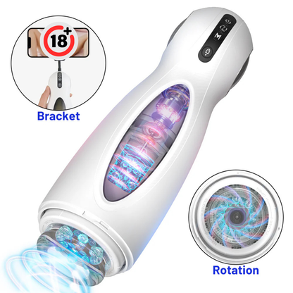 Space - Masturbador Masculino 3 en 1 con Textura Interna y Portacelular ✦ Bajo pedido