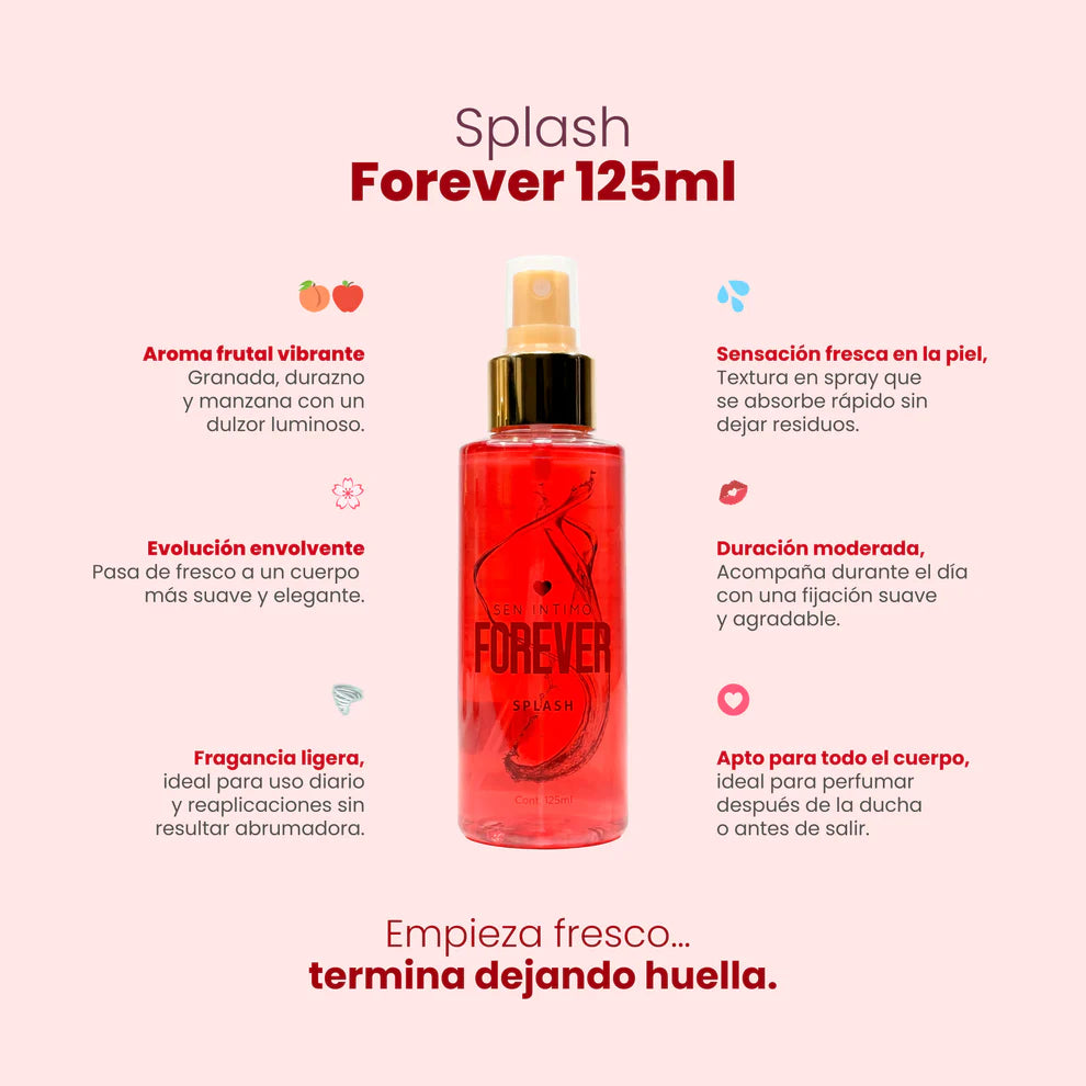 Splash Feromonas Para Mujer - Forever (125ml) ✦ Bajo pedido