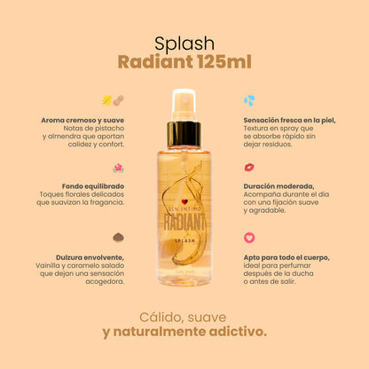 Splash Feromonas Para Mujer - Radiant (125ml) ✦ Bajo pedido