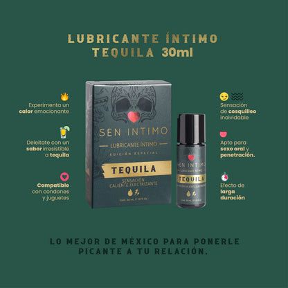 Lubricante Electrizante Caliente Tequila Edición Especial - Sen Íntimo (30ml) ✦ Bajo pedido