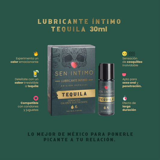 Lubricante Electrizante Caliente Tequila Edición Especial - Sen Íntimo (30ml) ✦ Bajo pedido