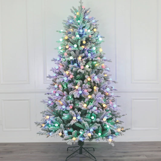 Árbol Navidad TREE4-6, 150cm Colores y Blanco con Luz LED (178 ramas) ✦ Bajo pedido