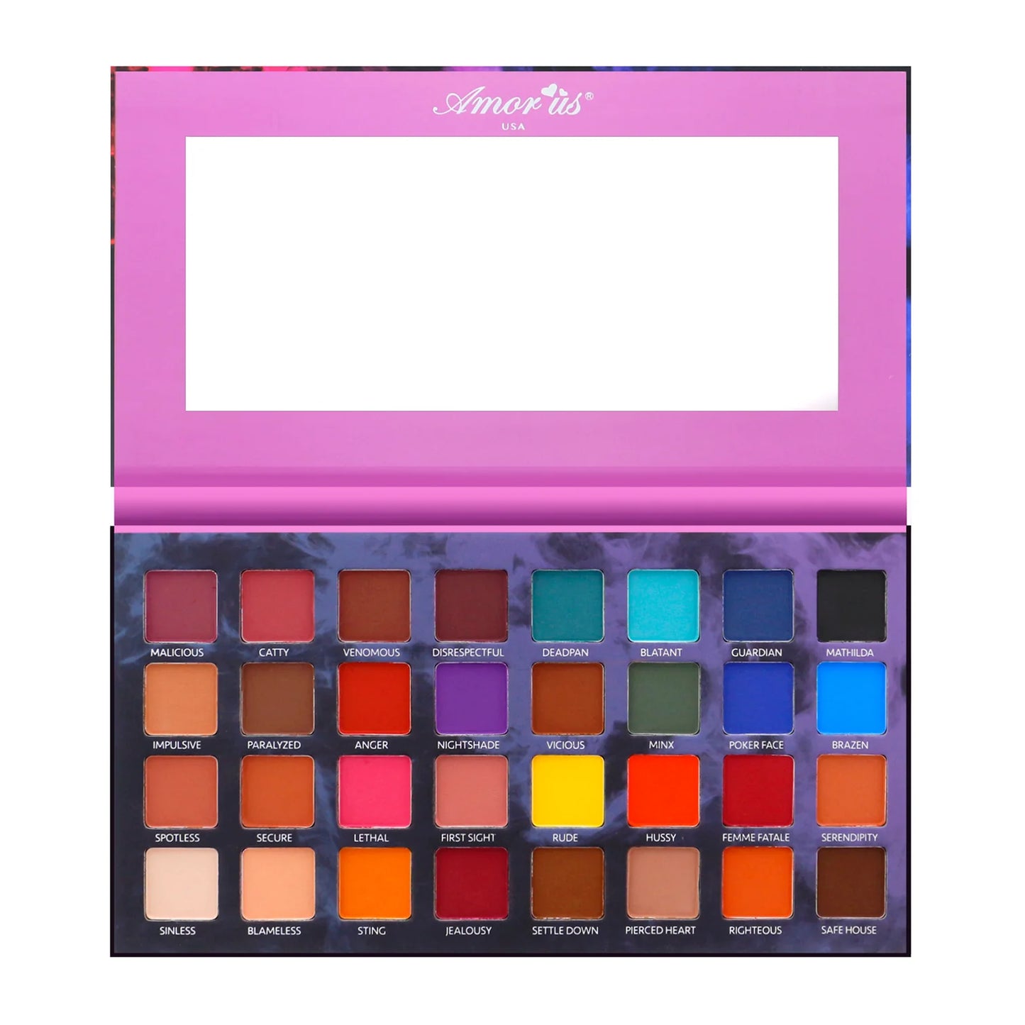 Noir Fatale Paleta de 32 Sombras Matte Fríos y Cálidos - AmorUs ✦ Bajo pedido