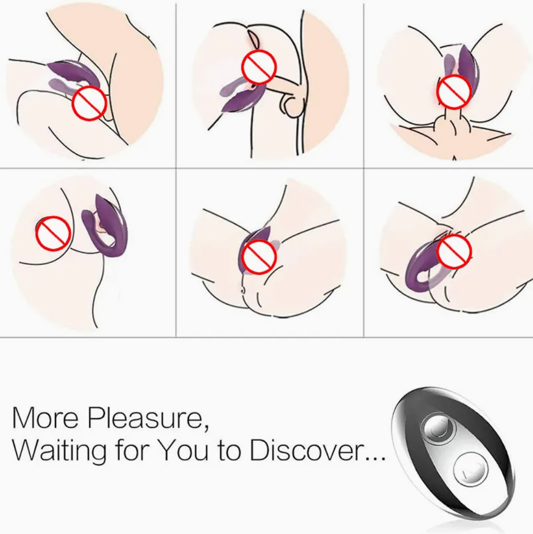 Vibrador U con Control – Estimulador Punto G y Clitoris ✦ Bajo pedido