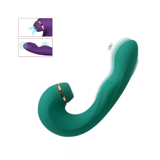 Exotic Pink 4 en 1 - Vibrador de Dildo, Punto G, Mini Lengua y Succionador ✦ Bajo pedido