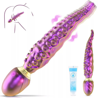 Vibrador Vaginal Pulpo con Rotación 360º y Plug Anal Vibrador – Octopus ✦ Bajo pedido