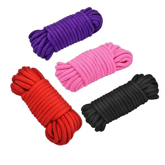 Cuerda Shibari Algodón 10mts ✦ Bajo pedido