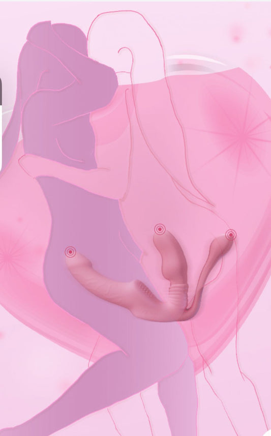 Nana's - Vibrador Lésbico Doble con Control ✦ Bajo pedido