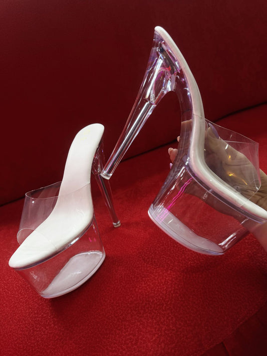 Tacones Transparentes con Luz LED – Plataforma Acrílica (39,41) ✦ Bajo pedido
