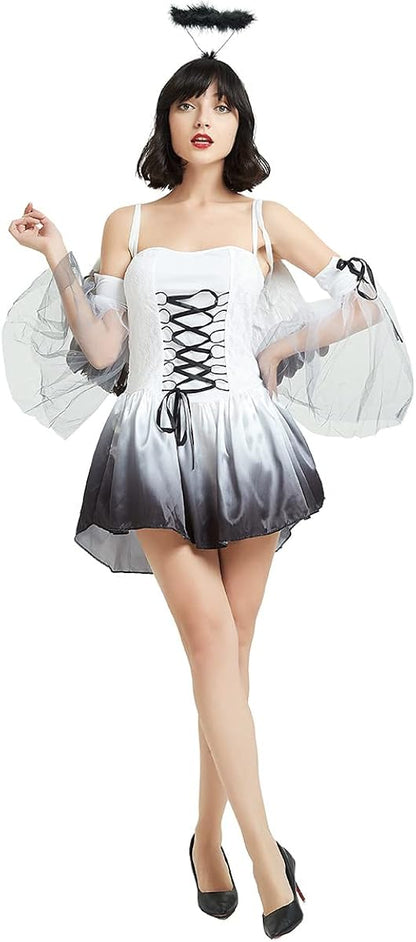 Disfraz Adulto – Ángel Oscuro (S,M,L,XL,2XL) ✦ Bajo pedido