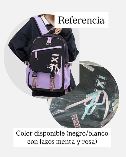 Mochila Estilo Kawaii de Gran Capacidad