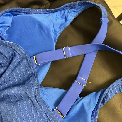 Bikini 2 Piezas Talle Alto Azul - Talla M