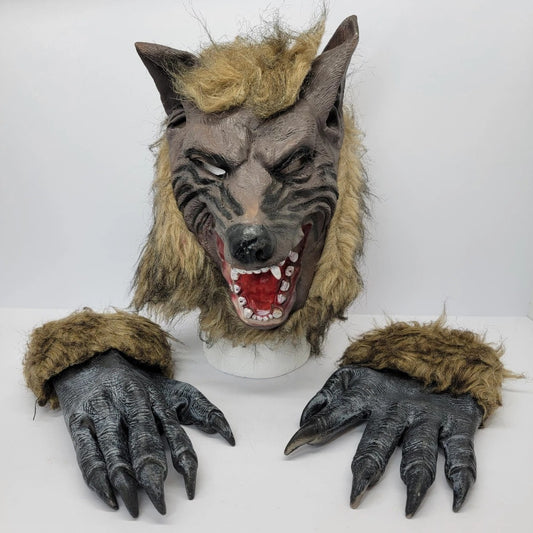Accesorios Lobo - Máscara y Guantes (Unitalla) ✦ Bajo pedido