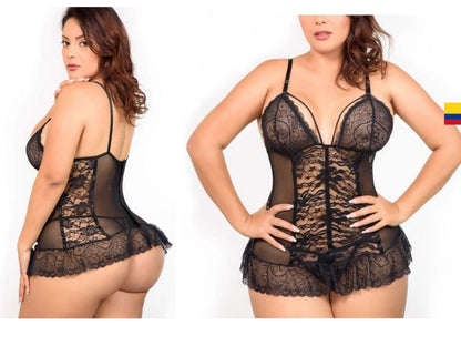 Set Lencería Babydoll (Talla L) ✦ Bajo pedido