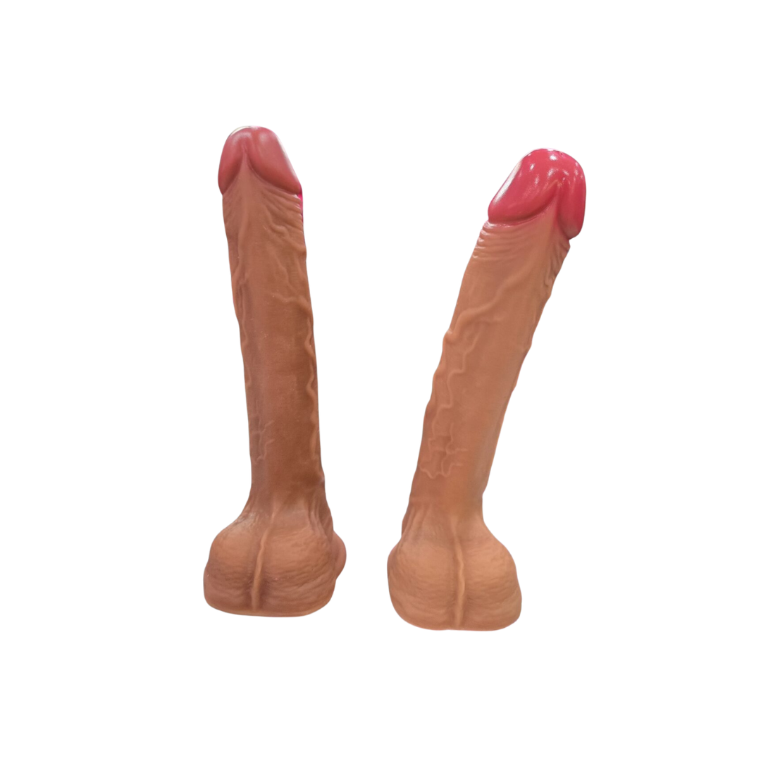 Dildo Inserción 20cm Con Copa Succión - Zeus ✦ Bajo pedido