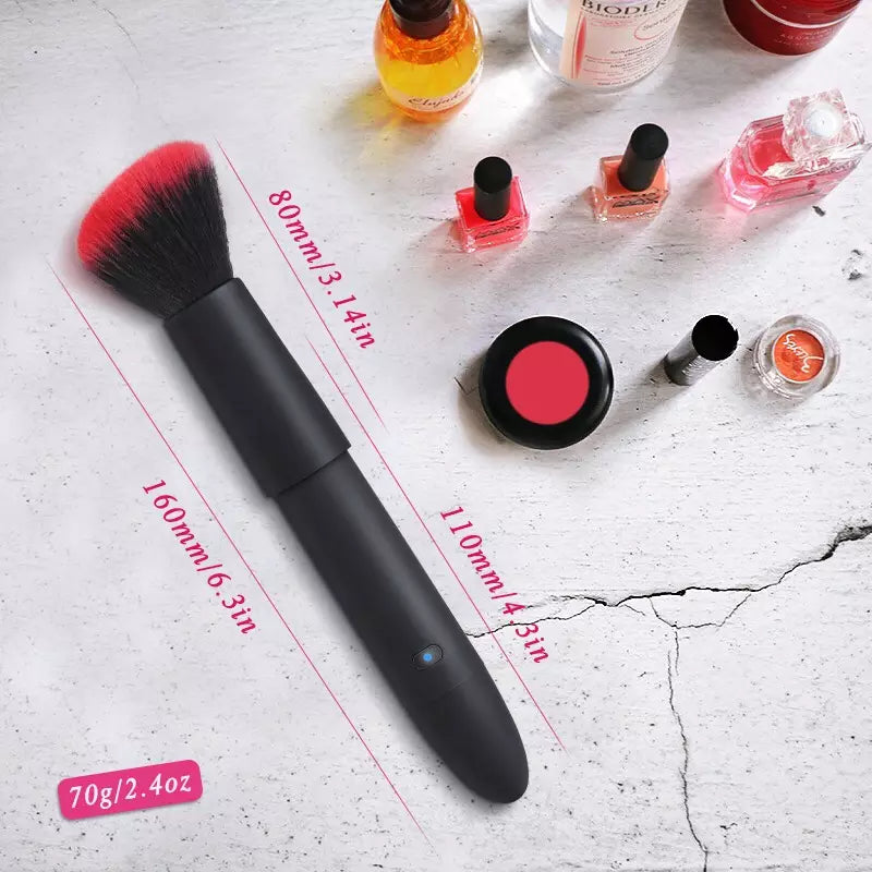 Vibrador Discreto 2 en 1 Brocha de Maquillaje ✦ Bajo pedido