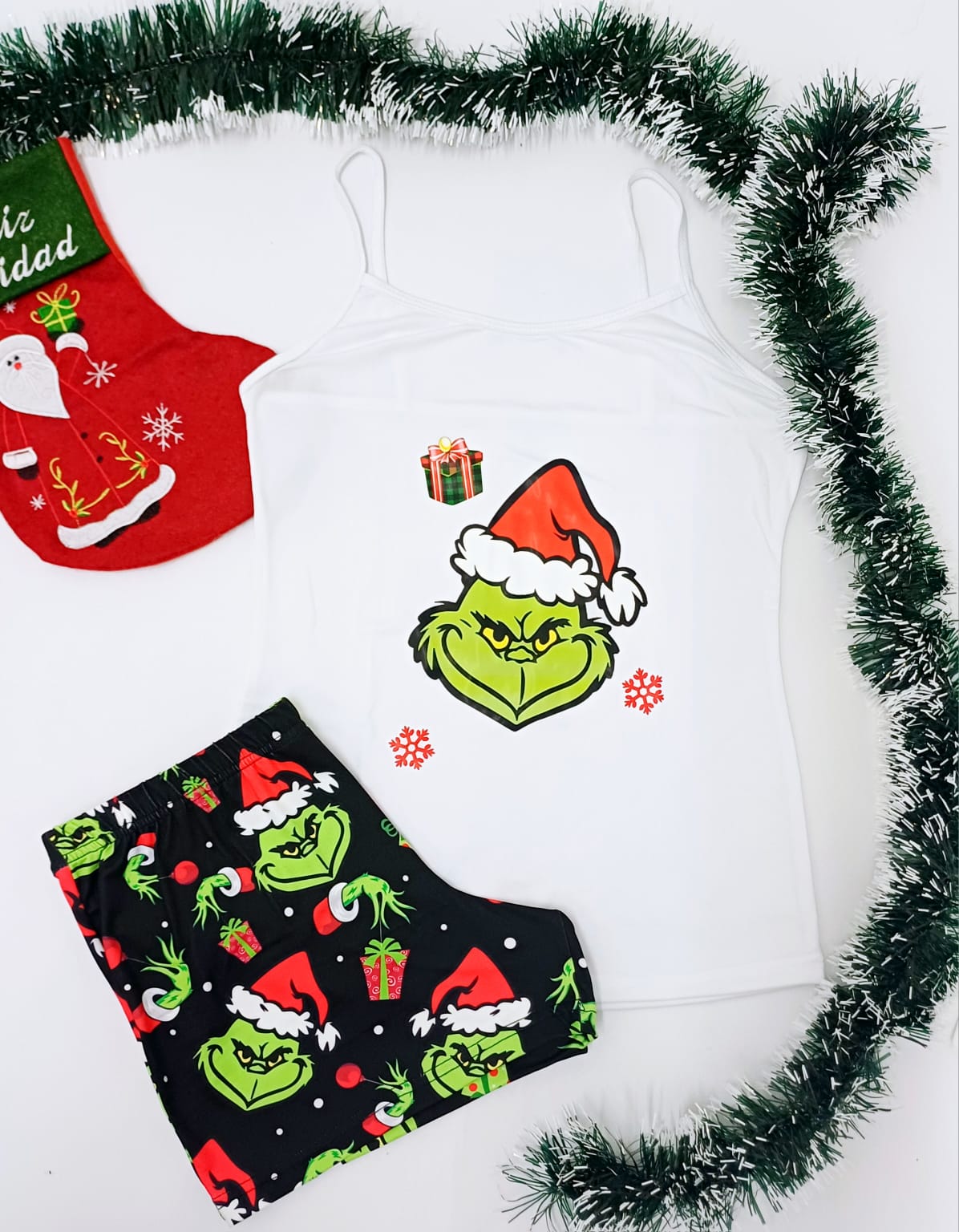 Pijama Corta Tirante - Grinch (XS)