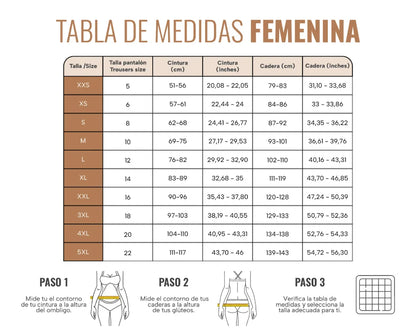 Faja Cachetera 022770 Push-Up - Compresión Fuerte (Beige, Negro) ✦ Bajo pedido