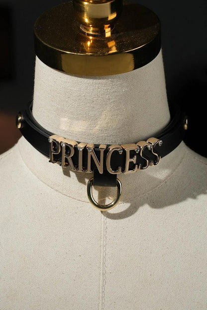 Collar Estilo BDSM Letras (2 Estilos) ✦ Bajo pedido