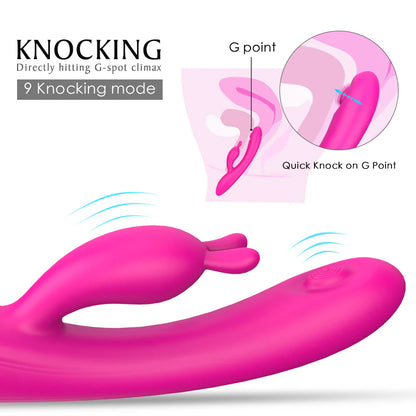Vibrador Conejo Pulsación Punto G - 9 Modos  ✦ Bajo pedido