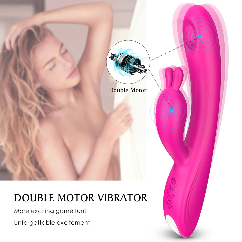 Vibrador Conejo Pulsación Punto G - 9 Modos  ✦ Bajo pedido