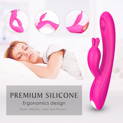 Vibrador Conejo Pulsación Punto G - 9 Modos  ✦ Bajo pedido
