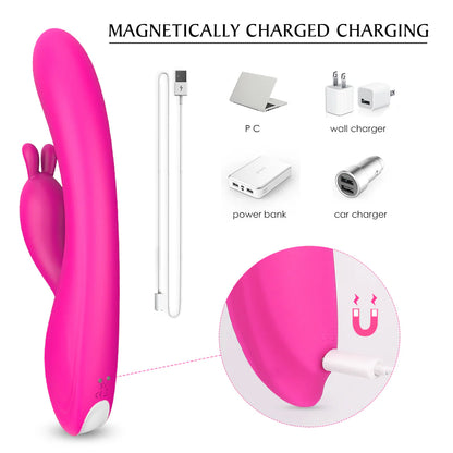 Vibrador Conejo Pulsación Punto G - 9 Modos  ✦ Bajo pedido