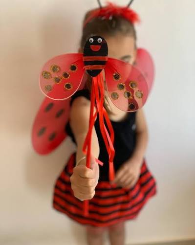 Accesorios para Disfraz Infantil 3PCZ - Mariquita ✦ Bajo pedido