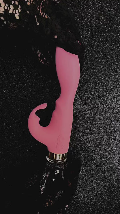 Vibrador Conejo Cristal Luminoso - 10 Modos  ✦ Bajo pedido