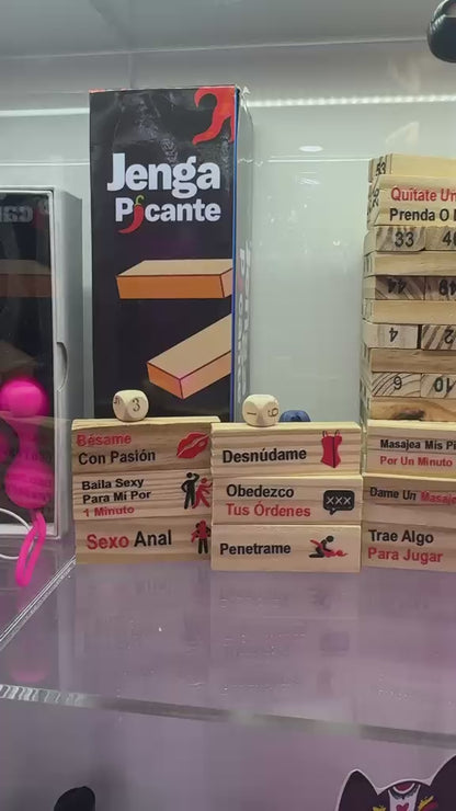 Jenga Picante – Juego de Pareja con Retos, Verdades y Desafíos ✦ Bajo pedido