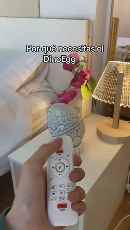Proyector Dino Egg Parlante Bluetooth - Estrellas, Auroras Boreales, Luz de Noche y Ruido Blanco ✦ Bajo pedido