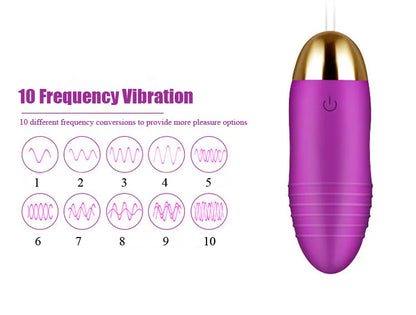 Huevo Vibrador con Control Remoto, 10 Modos de Vibración ✦ Bajo pedido