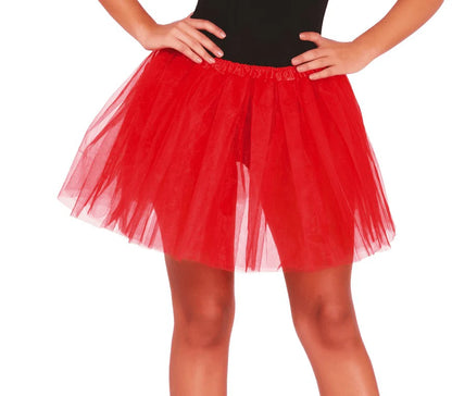 Tutu 40cm - Blanco, Amarillo, Negro, Rojo ✦ Bajo pedido