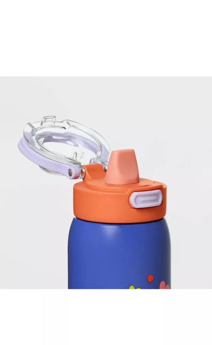 Botella Acero Inoxidable 14oz Daisy Cat & Jack™ (Morada/Naranja)