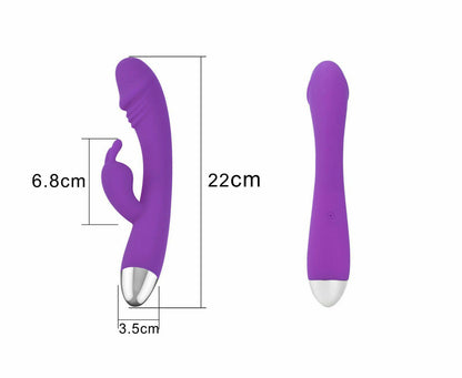 Vibrador Conejo Estimulación Doble - 10 Modos  ✦ Bajo pedido