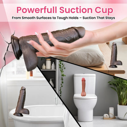 Dildo Inserción 15cm Vibrador Realista Telescopic SY - Movimiento Zigzag con Control ✦ Bajo pedido