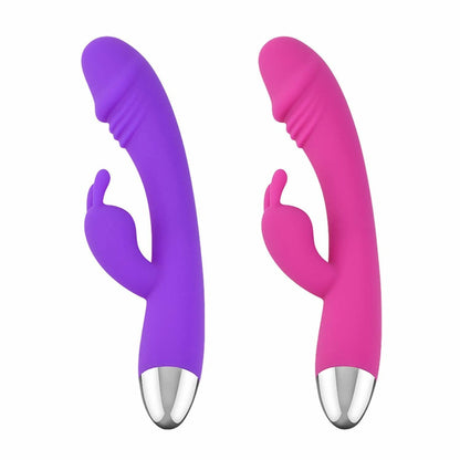 Vibrador Conejo Estimulación Doble - 10 Modos  ✦ Bajo pedido