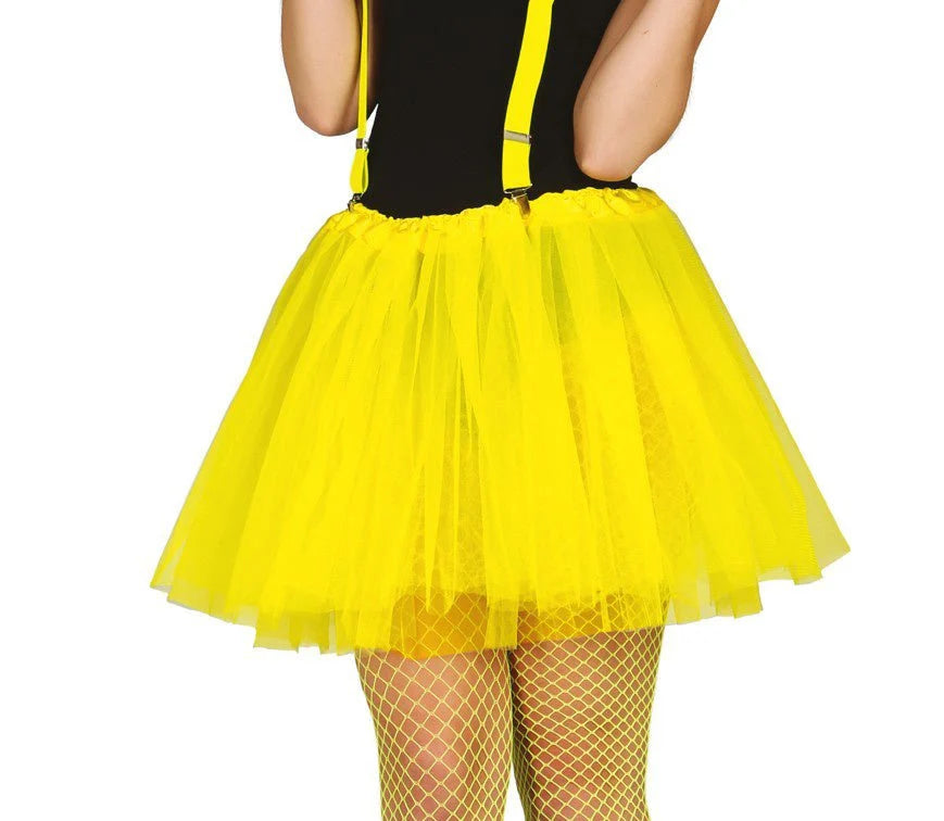 Tutu 40cm - Blanco, Amarillo, Negro, Rojo ✦ Bajo pedido